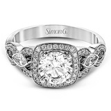 Engagement Ring in 18k Gold with Diamonds - Simon G. Jewelry