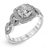 Engagement Ring in 18k Gold with Diamonds - Simon G. Jewelry