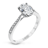 Engagement Ring in 18k Gold with Diamonds - Simon G. Jewelry