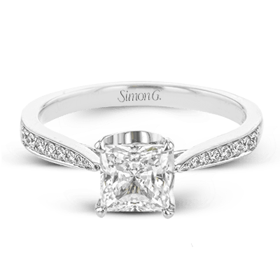 Engagement Ring in 18k Gold with Diamonds - Simon G. Jewelry