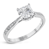 Engagement Ring in 18k Gold with Diamonds - Simon G. Jewelry