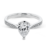 Engagement Ring in 18k Gold with Diamonds - Simon G. Jewelry