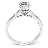 Engagement Ring in 18k Gold with Diamonds - Simon G. Jewelry