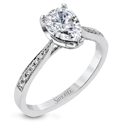 Engagement Ring in 18k Gold with Diamonds - Simon G. Jewelry