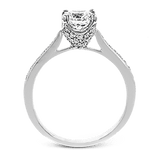 Engagement Ring in 18k Gold with Diamonds - Simon G. Jewelry