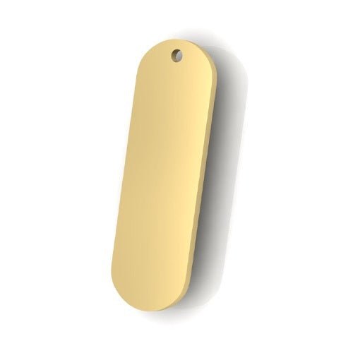 Engravable Bar Charm in 14k Gold - Simon G. Jewelry