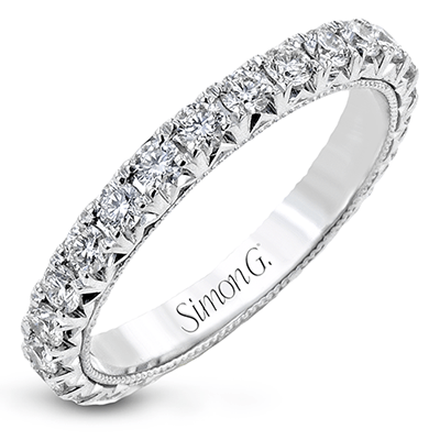 Eternity Anniversary Ring In 18k Gold With Diamonds - Simon G. Jewelry