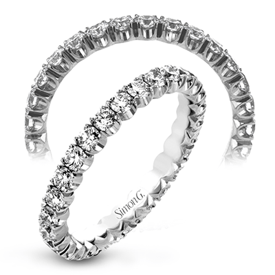 Eternity Ring in 18k Gold with Diamonds - Simon G. Jewelry