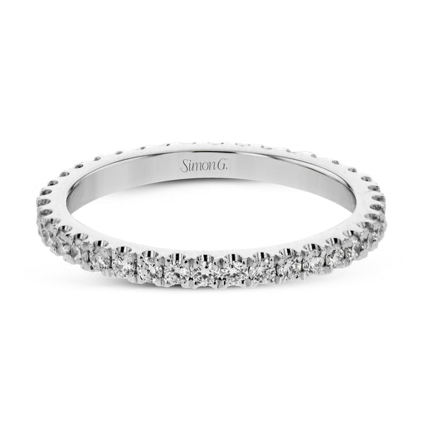 Eternity Wedding Band in 18k Gold with Diamonds - Simon G. Jewelry