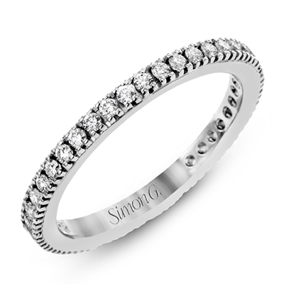 Eternity Wedding Band in 18k Gold with Diamonds - Simon G. Jewelry