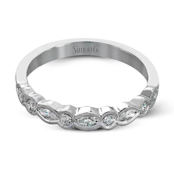 Eternity Wedding Band in 18k Gold with Diamonds - Simon G. Jewelry