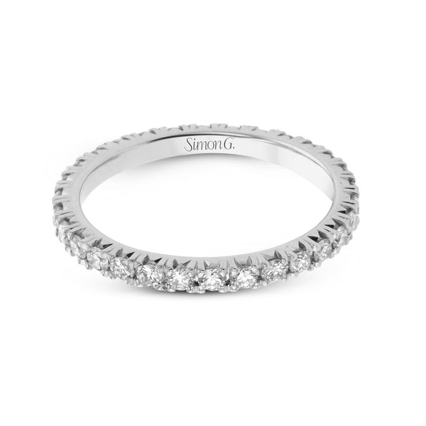 Eternity Wedding Band in 18k Gold with Diamonds - Simon G. Jewelry