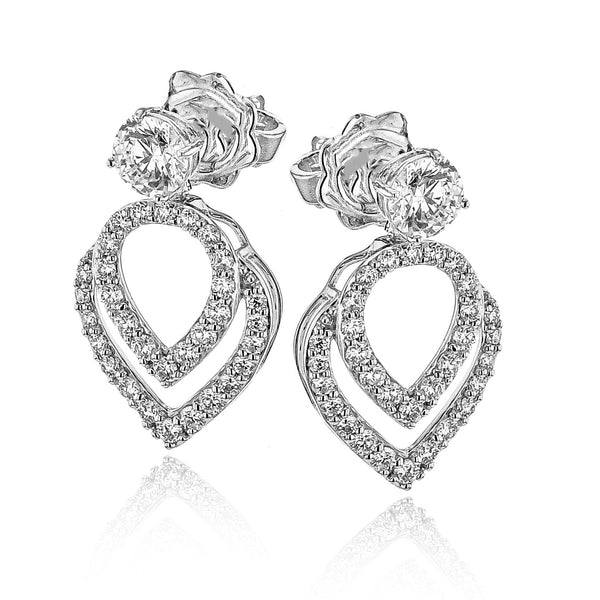 Evolve Three - in - One Earring in 18k Gold with Diamonds - Simon G. Jewelry