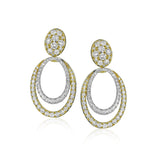 Evolve Three - in - One Earrings in 18k Gold with Diamonds - Simon G. Jewelry