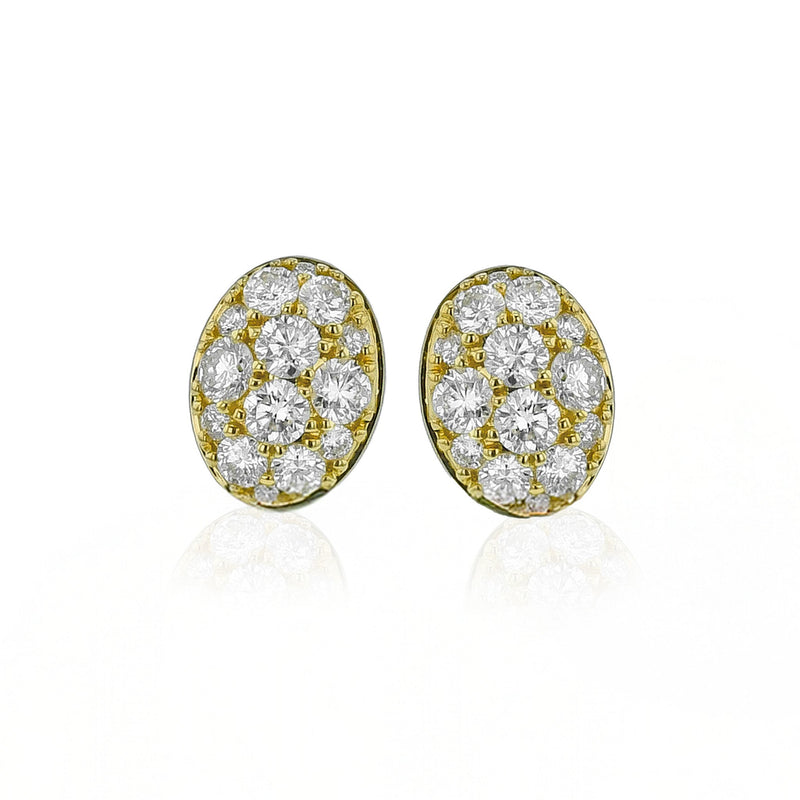 Evolve Three - in - One Earrings in 18k Gold with Diamonds - Simon G. Jewelry