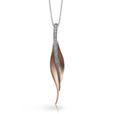 Fallen Leaves Pendant Necklace in 18k Gold with Diamonds - Simon G. Jewelry