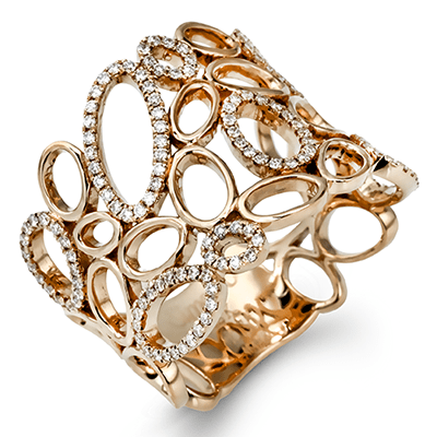 Fashion Ring in 18k Gold with Diamonds - Simon G. Jewelry