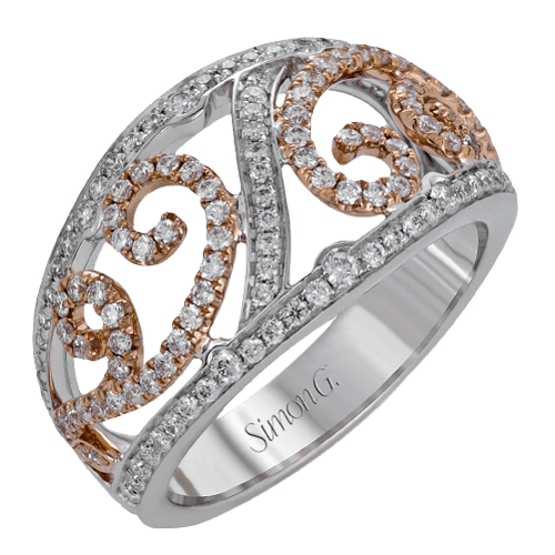 Fashion Ring in 18k Gold with Diamonds - Simon G. Jewelry