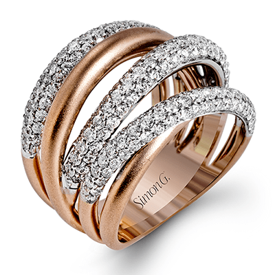 Fashion Ring in 18k Gold with Diamonds - Simon G. Jewelry