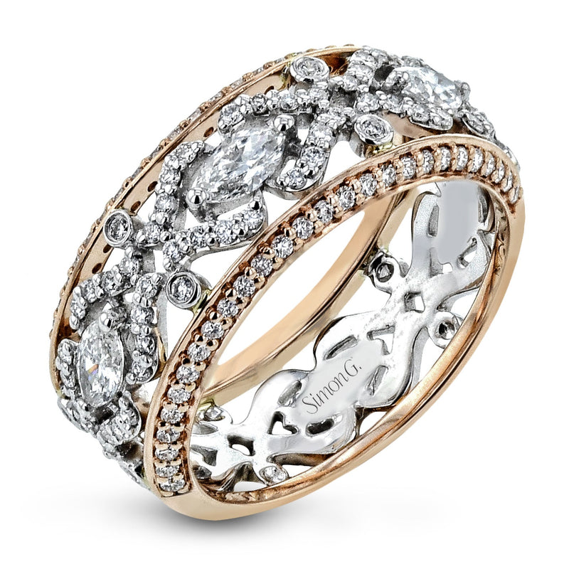 Fashion Ring in 18k Gold with Diamonds - Simon G. Jewelry