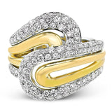 Fashion Ring in 18k Gold with Diamonds - Simon G. Jewelry