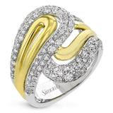 Fashion Ring in 18k Gold with Diamonds - Simon G. Jewelry