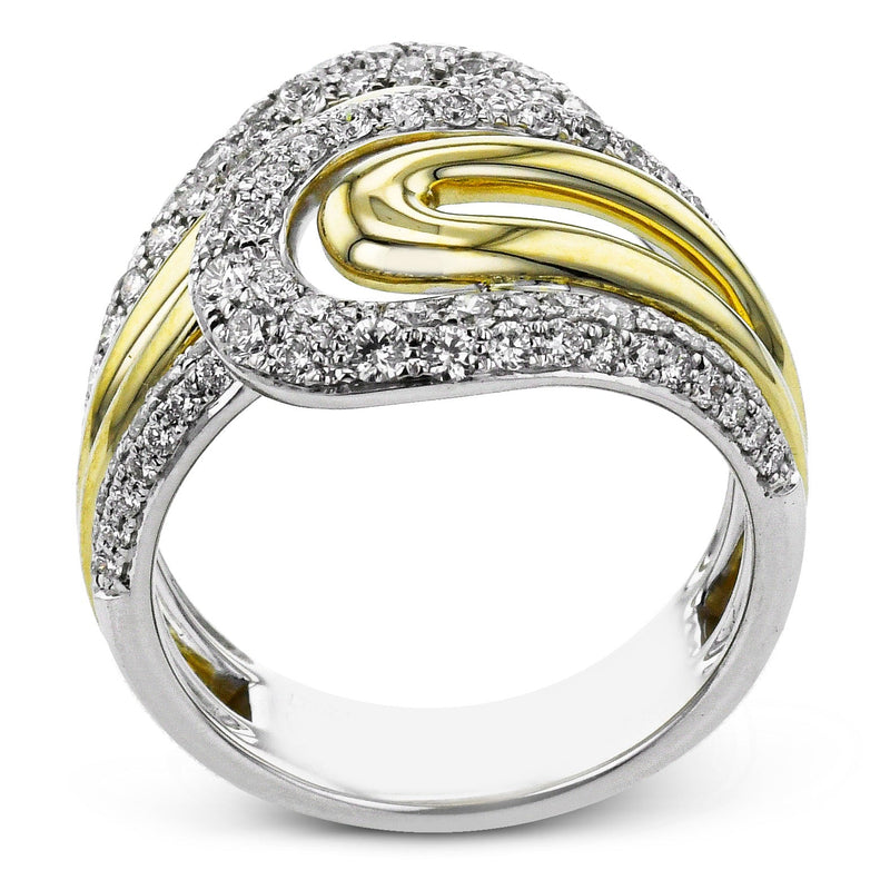 Fashion Ring in 18k Gold with Diamonds - Simon G. Jewelry