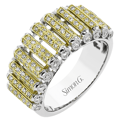 Fashion Ring in 18k Gold with Diamonds - Simon G. Jewelry