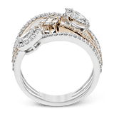 Fashion Ring in 18k Gold with Diamonds - Simon G. Jewelry