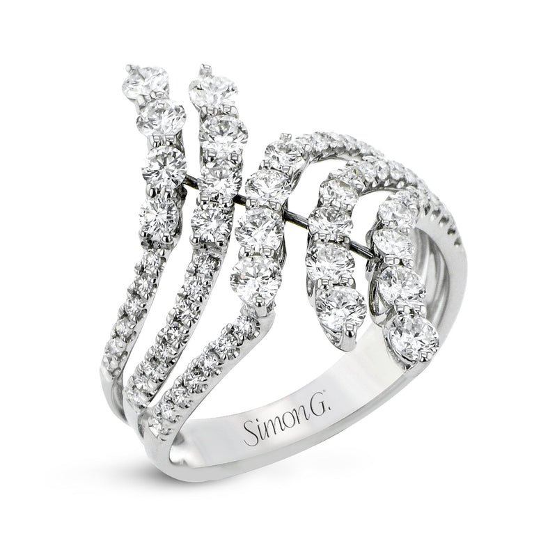 Fashion Ring in 18k Gold with Diamonds - Simon G. Jewelry