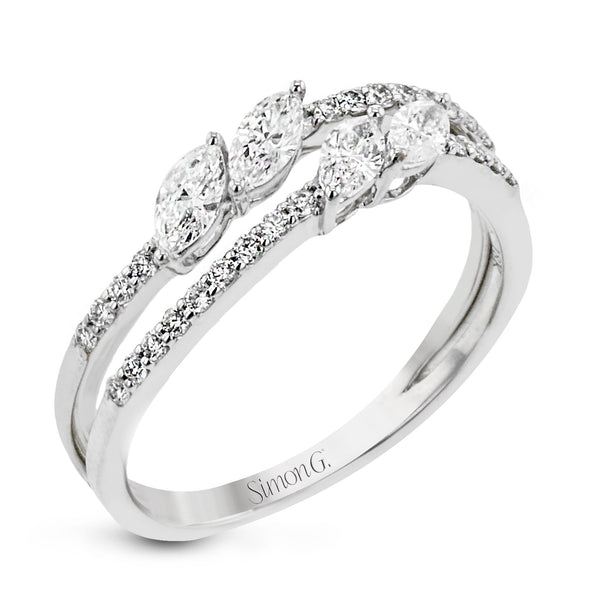 Fashion Ring in 18k Gold with Diamonds - Simon G. Jewelry