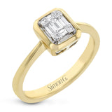 Fashion Ring in 18k Gold With Diamonds - Simon G. Jewelry