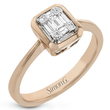 Fashion Ring in 18k Gold With Diamonds - Simon G. Jewelry