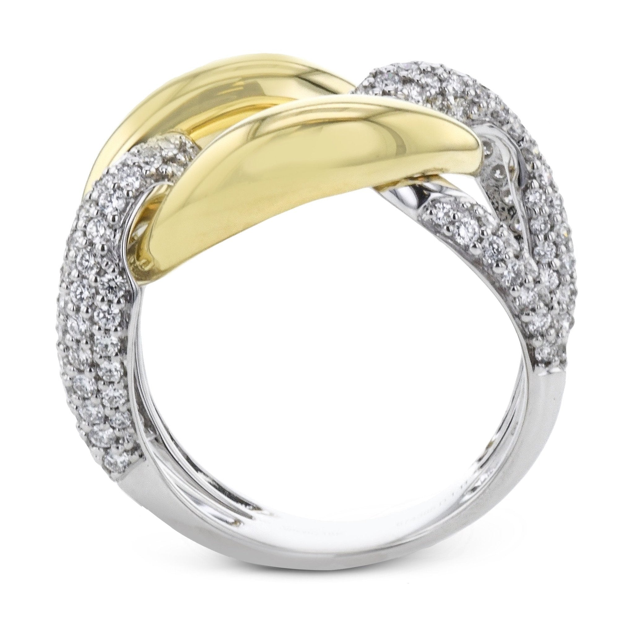 Fashion Ring in 18k Gold With Diamonds - Simon G. Jewelry
