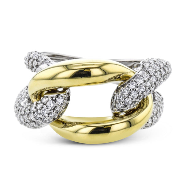 Fashion Ring in 18k Gold With Diamonds - Simon G. Jewelry