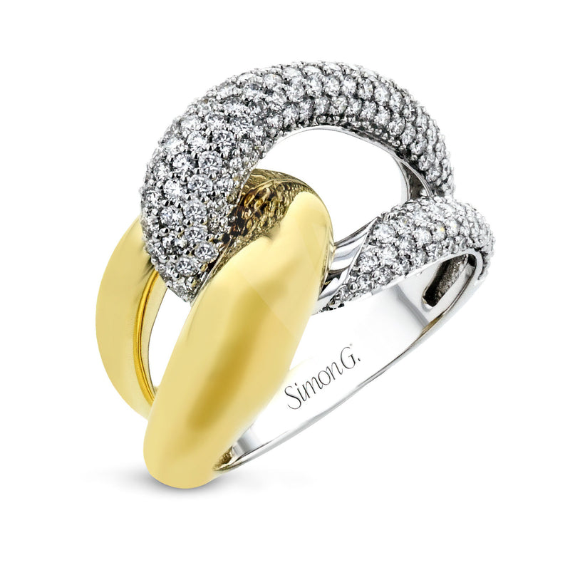 Fashion Ring In 18k Gold With Diamonds - Simon G. Jewelry