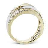 Fashion Ring in 18k Gold with Diamonds - Simon G. Jewelry