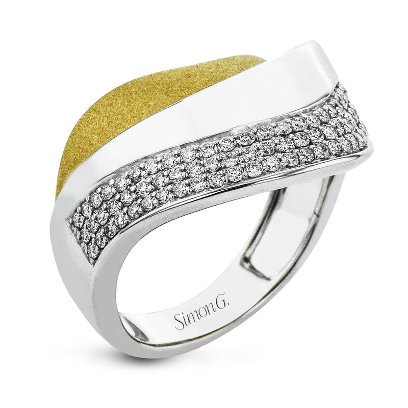 Fashion Ring in 18k Gold with Diamonds - Simon G. Jewelry