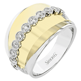 Fashion Ring In 18k Gold With Diamonds - Simon G. Jewelry