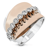 Fashion Ring In 18k Gold With Diamonds - Simon G. Jewelry