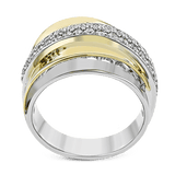 Fashion Ring In 18k Gold With Diamonds - Simon G. Jewelry