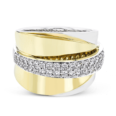 Fashion Ring In 18k Gold With Diamonds - Simon G. Jewelry