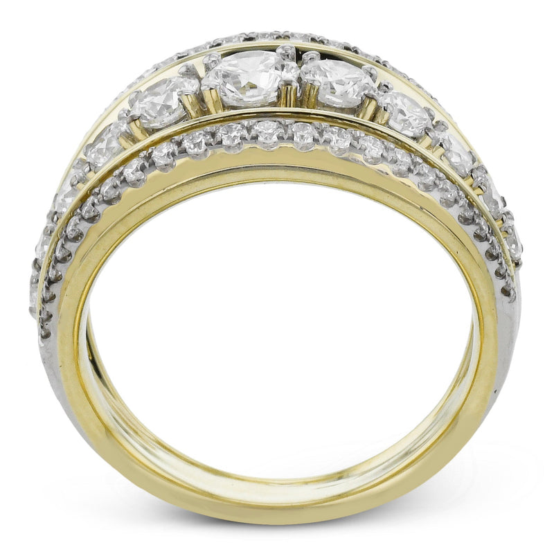 Fashion Ring In 18k Gold With Diamonds - Simon G. Jewelry