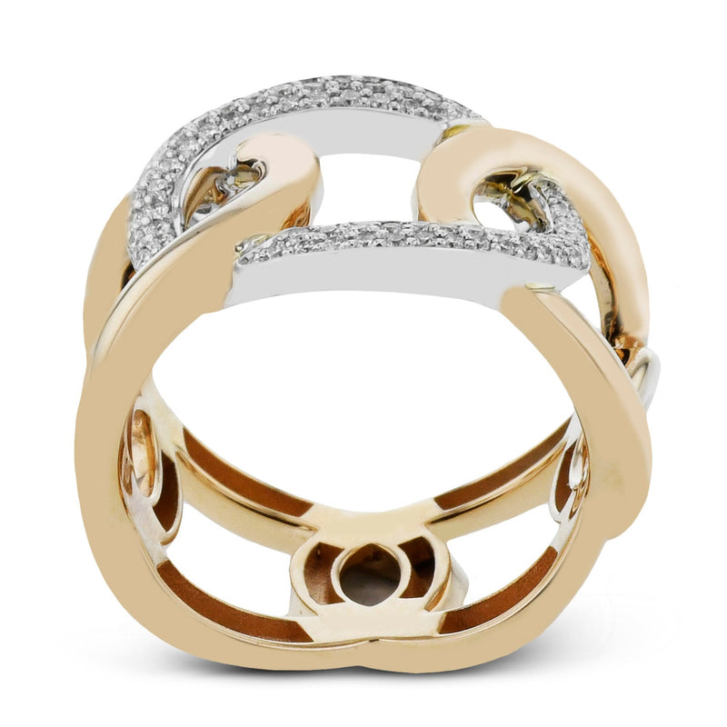 Fashion Ring In 18k Gold With Diamonds - Simon G. Jewelry