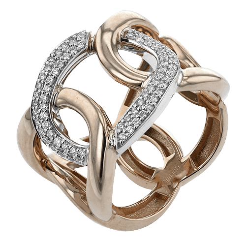 Fashion Ring In 18k Gold With Diamonds - Simon G. Jewelry
