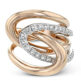 Fashion Ring In 18k Gold With Diamonds - Simon G. Jewelry