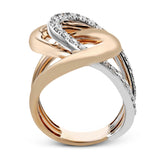 Fashion Ring In 18k Gold With Diamonds - Simon G. Jewelry