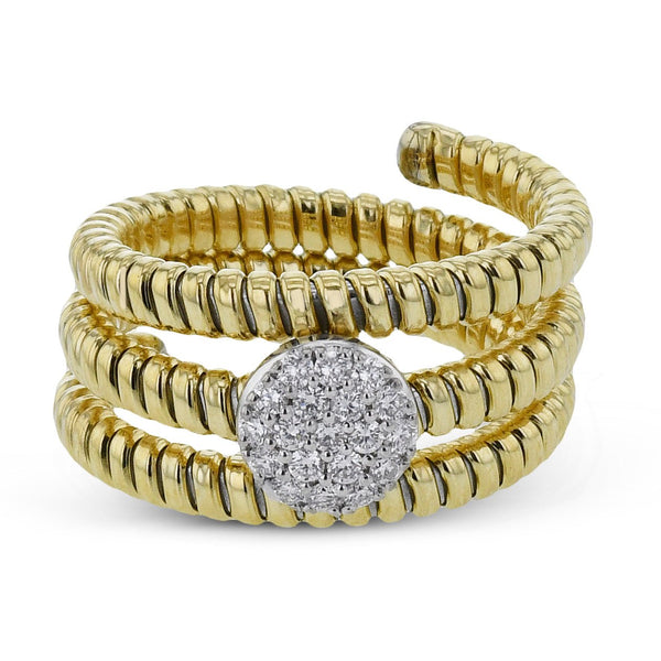 Fashion Ring In 18k Gold With Diamonds - Simon G. Jewelry