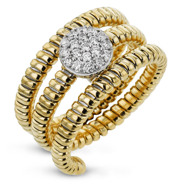 Fashion Ring In 18k Gold With Diamonds - Simon G. Jewelry