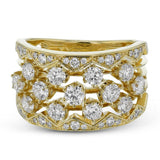 Fashion Ring in 18k Gold with Diamonds - Simon G. Jewelry